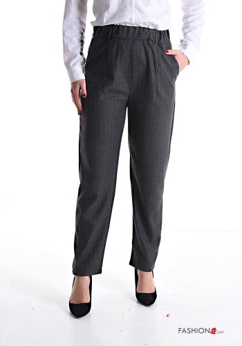 Pantalone Fantasia righe con tasche con elastico