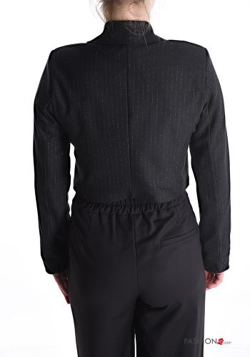 Blazer lurex corto Fantasia righe con bottoni - ph 2