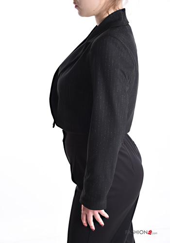 Blazer lurex corto Fantasia righe con bottoni - ph 3