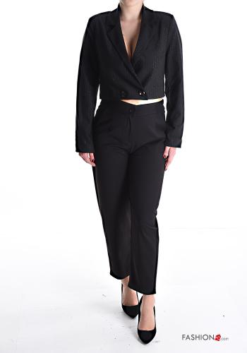 Blazer lurex corto Fantasia righe con bottoni - ph 5