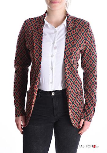 Blazer à Imprimé Géométrique - ph 1