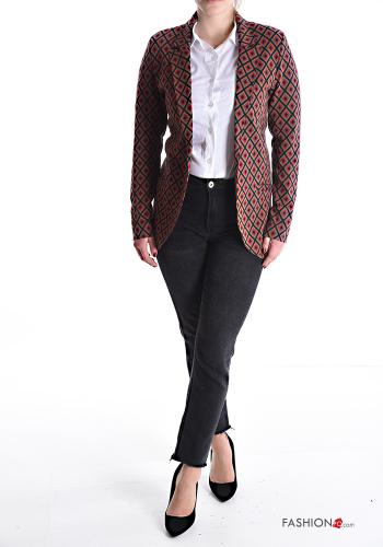 Blazer à Imprimé Géométrique - ph 5