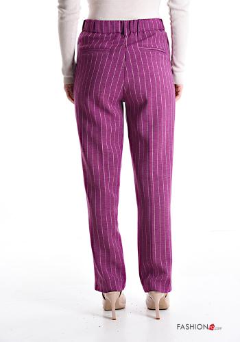 Streifenmuster Hose mit Taschen - ph 2