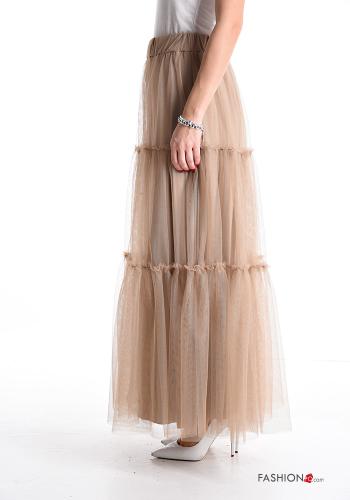Gonna tulle Longuette con balze con elastico - ph 3
