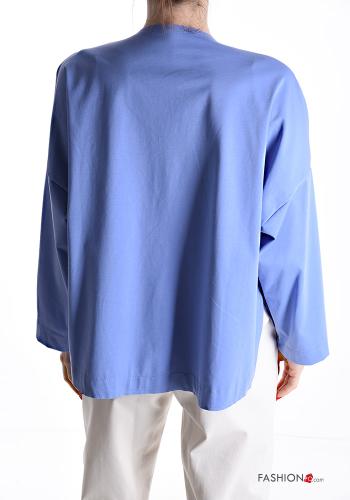 raw hem finish Cotton Cardigan with pockets - ph 2