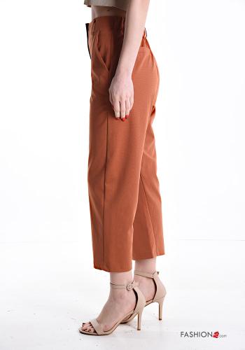 Cotton Trousers with elastic with zip with buttons with pockets - ph 3