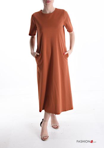 short sleeve Cotton Dress with pockets