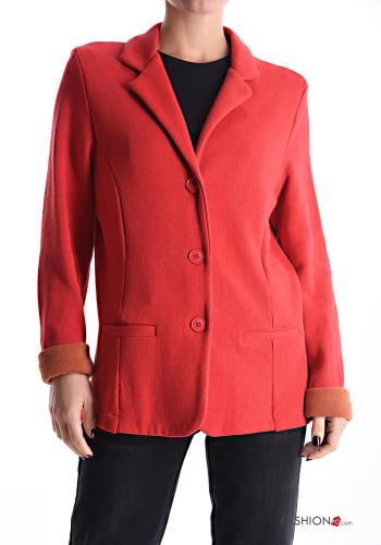 Giacca in Cotone maniche lunghe con bottoni senza fodera