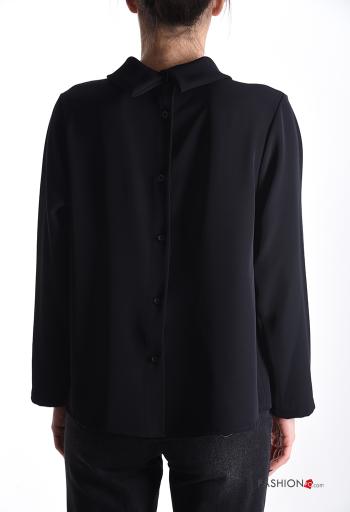 Blusa maniche lunghe con colletto con bottoni - ph 2