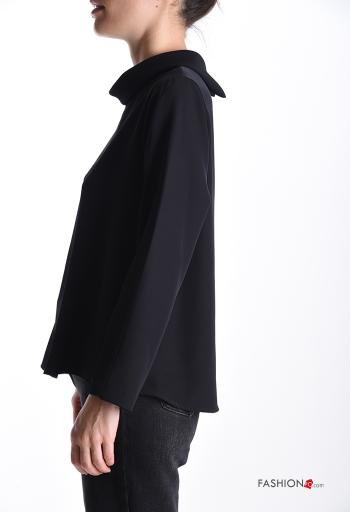 Blusa maniche lunghe con colletto con bottoni - ph 3