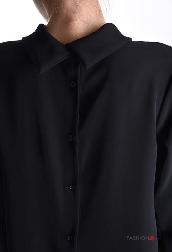 Blusa maniche lunghe con colletto con bottoni - ph 4