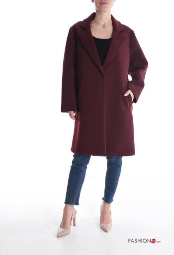 Cappotto in Pelliccia senza fodera con bottoni con tasche - ph 1