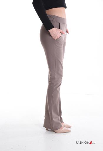 flared Trousers with pockets with elastic - ph 3