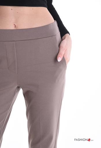 flared Trousers with pockets with elastic - ph 4