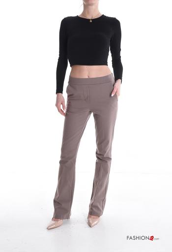 flared Trousers with pockets with elastic - ph 5