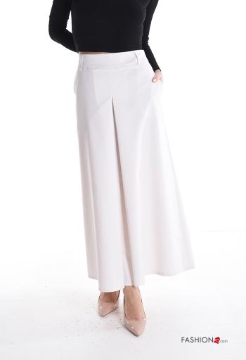 Gonna in Cotone con tasche con zip - ph 1