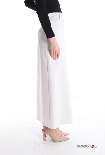 Gonna in Cotone con tasche con zip - ph 3