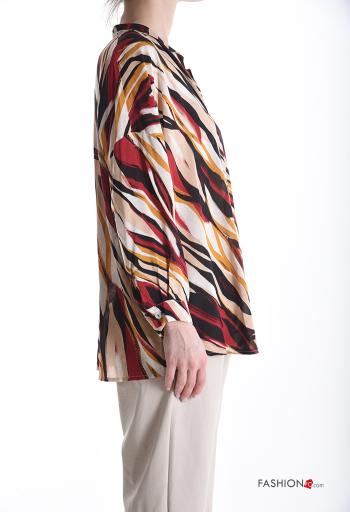 Abstract print long sleeve Shirt with buttons - ph 3