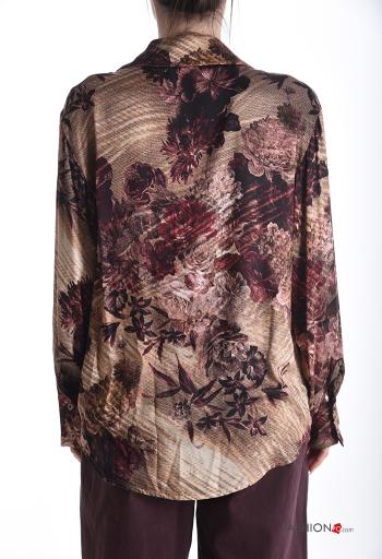 Floral long sleeve with collar Shirt with buttons - ph 2