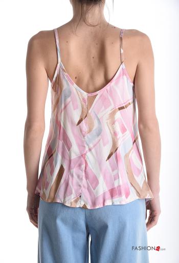 Abstract print backless Tank-Top - ph 2