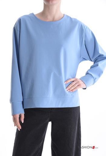 Felpa in Cotone maniche lunghe girocollo - ph 1