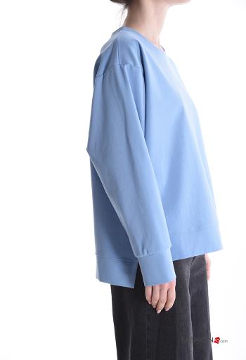 Felpa in Cotone maniche lunghe girocollo - ph 3