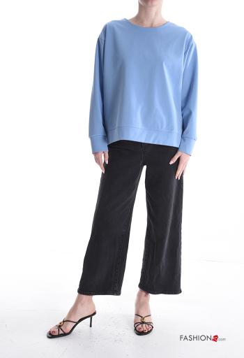 Felpa in Cotone maniche lunghe girocollo - ph 5