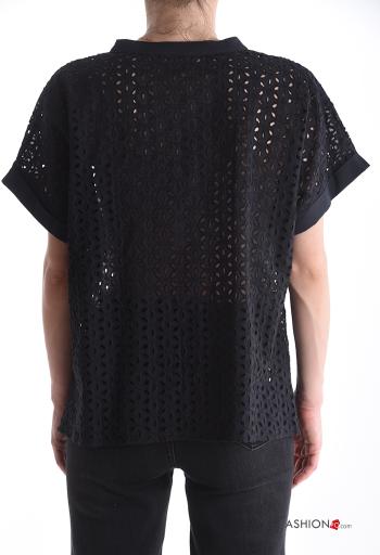 Camicia in Cotone in pizzo sangallo - ph 2