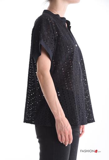 Camicia in Cotone in pizzo sangallo - ph 3