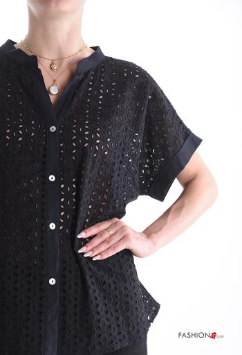 Camicia in Cotone in pizzo sangallo - ph 4