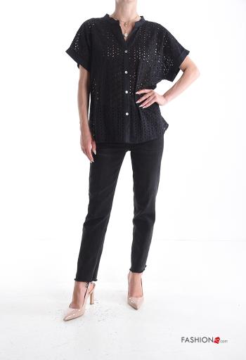 Camicia in Cotone in pizzo sangallo - ph 5
