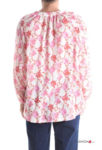 Camisa em Seda Floral - ph 2