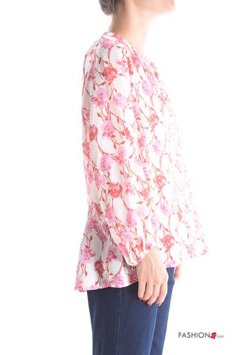 Camisa em Seda Floral - ph 3