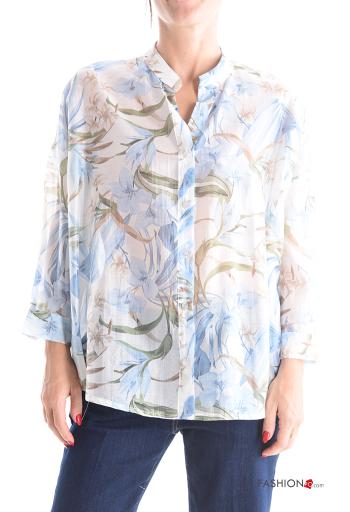 Floral long sleeve Shirt with buttons - ph 1