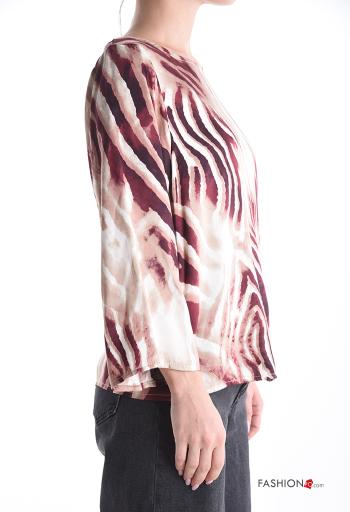 Camisa cuello redondo Estampado abstracto - ph 3