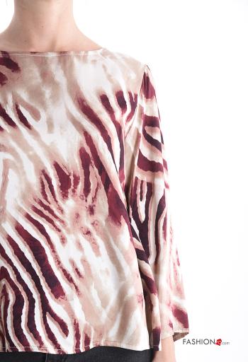 Camisa cuello redondo Estampado abstracto - ph 4