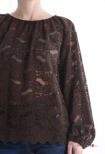 lace trim Blouse - ph 4