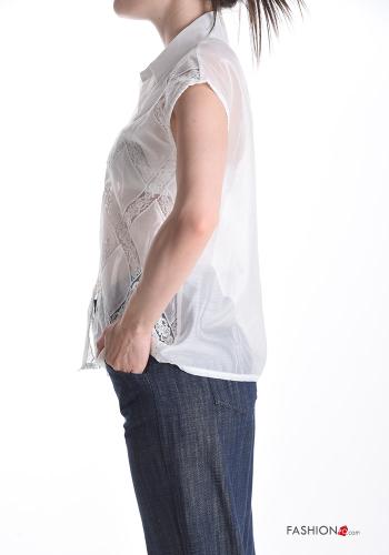 lace trim Shirt - ph 3