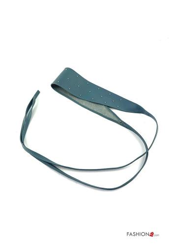 Cintura in Vera pelle regolabile con borchie - ph 1