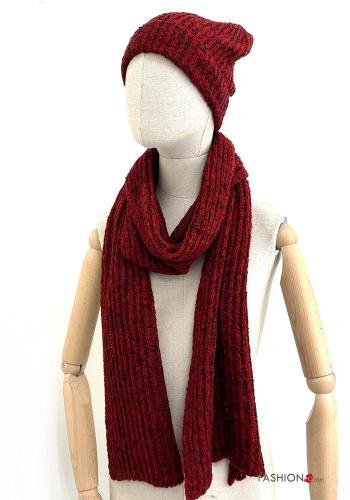 Cappellino in Misto Lana con sciarpa - ph 1