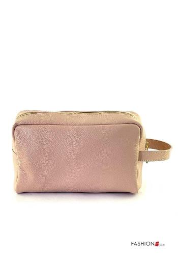 Beauty case in Vera pelle con zip - ph 1