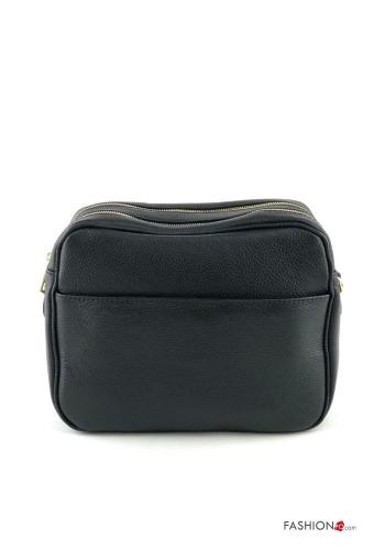 Genuine Leather Bag with zip with shoulder strap - ph 1