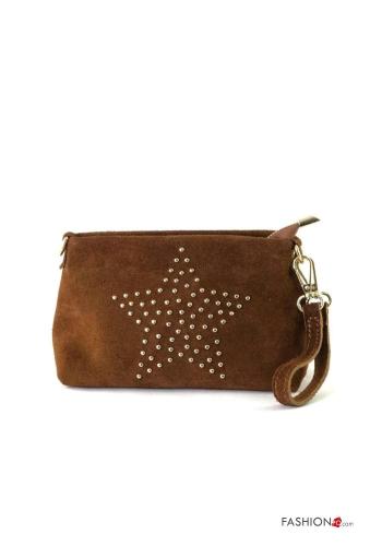 Suede Genuine Leather Shoulder bag with shoulder strap - ph 1