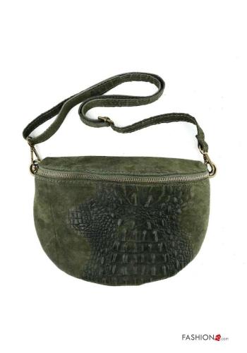 Bolsa de cintura em Couro Genuíno camurça - ph 1
