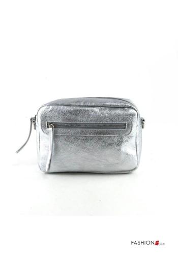 metallisiert Tasche aus Echtes Leder mit Schultergurt - ph 1