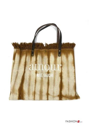 Shopper (Tote) in Cotone Fantasia scritta - ph 1