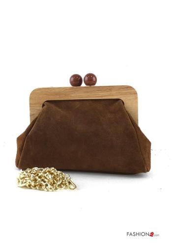 Borsa in Vera pelle camoscio con tracolla