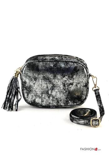 Genuine Leather Bag with zip with shoulder strap - ph 1