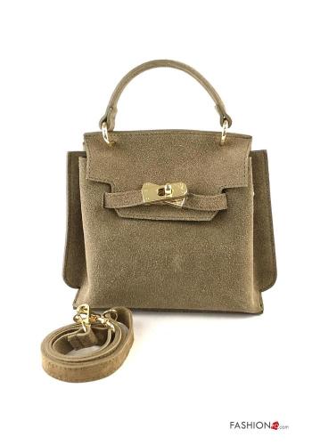 Wildleder Tasche aus Echtes Leder mit Schultergurt