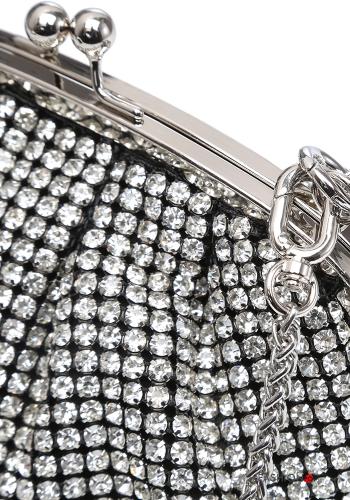 Borsa a spalla con strass con tracolla - ph 3